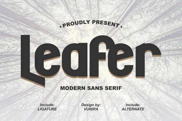 Leafer Modern Sans Serif Font