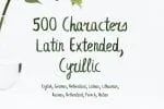 Leafy Extended Brush Font