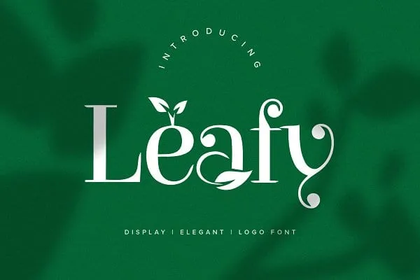 Leafy Logo Font