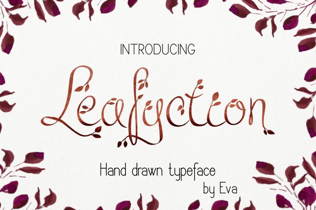 Leafyction Font