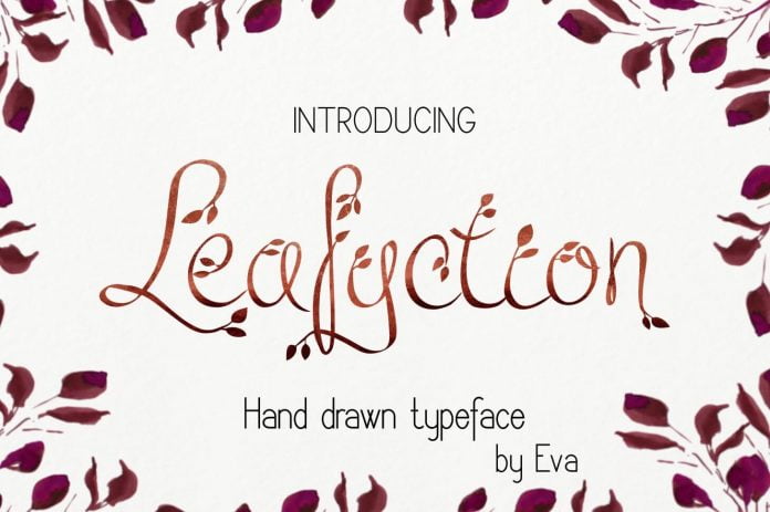 Leafyction Font
