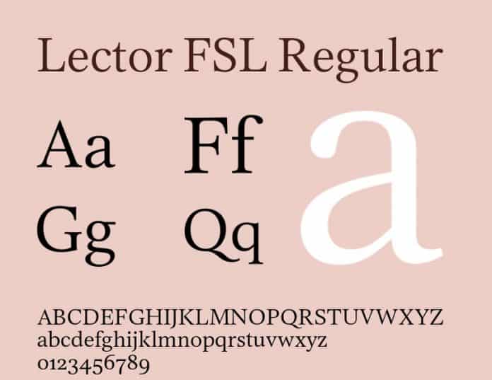 Lector FSL Font