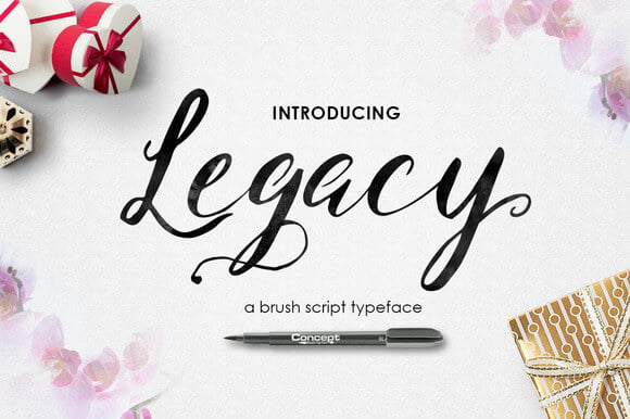 Legacy Brush Font