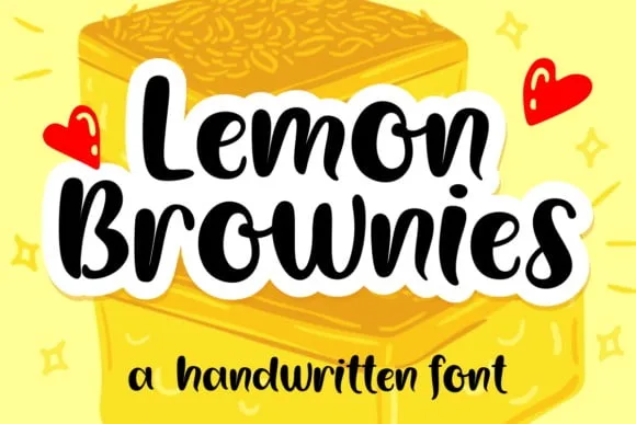 Lemon Brownies Font