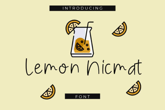 Lemon Nicmat Font