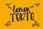 Lemon Torte - Crafty Font duo Solid & Line