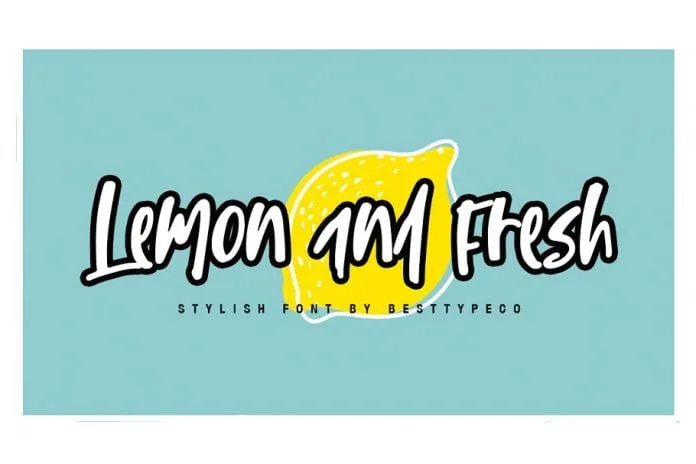 Lemon and Fresh Font