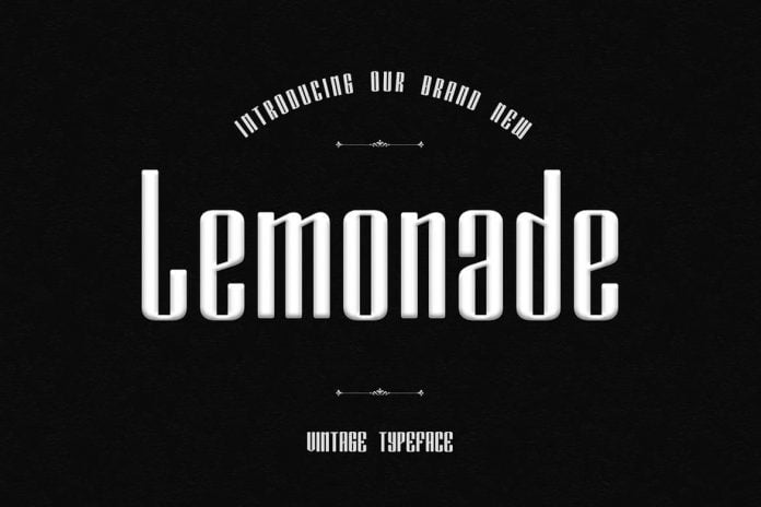 Lemonade Unique Display Font