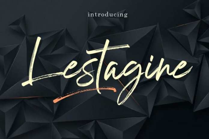 Lestagine - Handwritten Brush Font