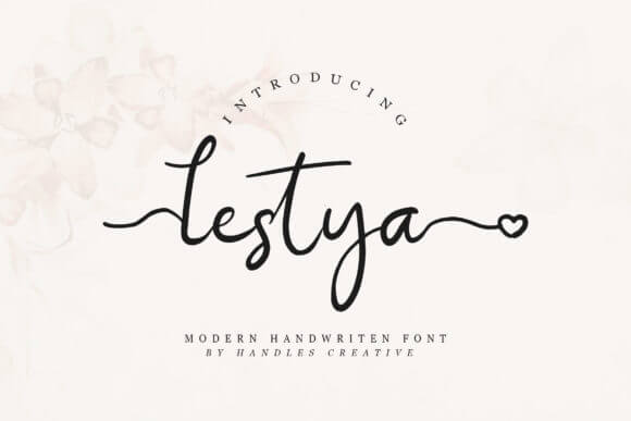 Lestya - Modern Handwritten Font
