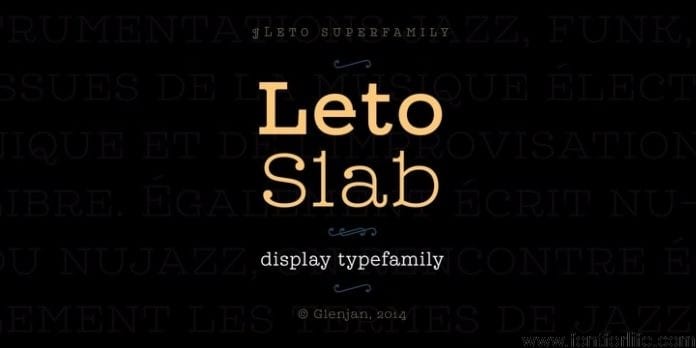 Leto Slab Font