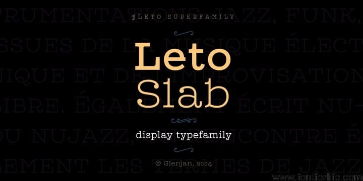 Leto Slab Font