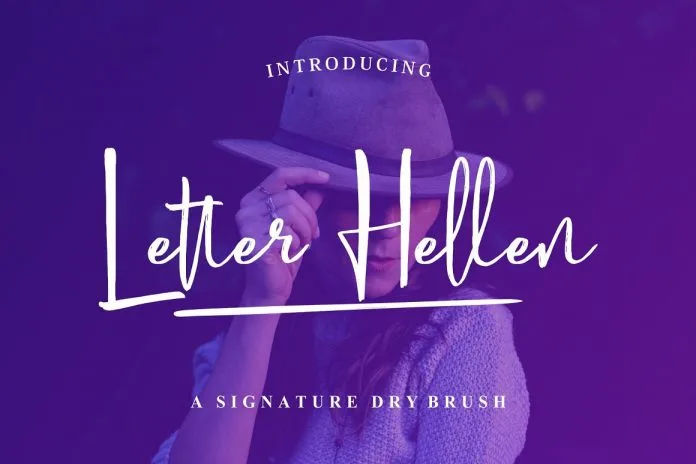 Letter Hellen Signature Dry Brush