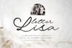 Letter Lisa - Vintage Script Font