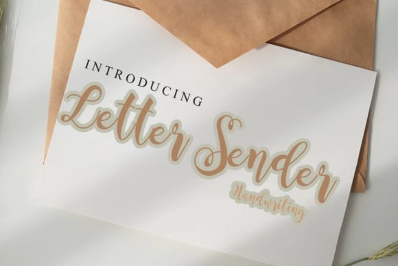 Letter Sender Font