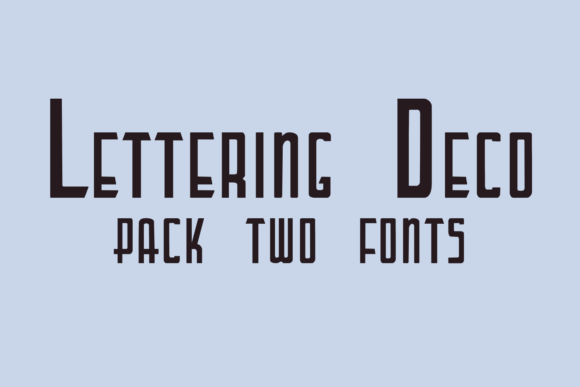 Lettering Deco Font