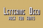 Lettering Deco Font