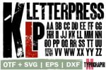Letterpress TM font