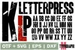 Letterpress TM font