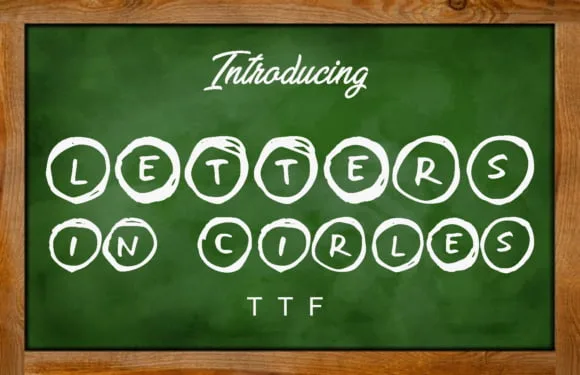 Letters in Circles Font