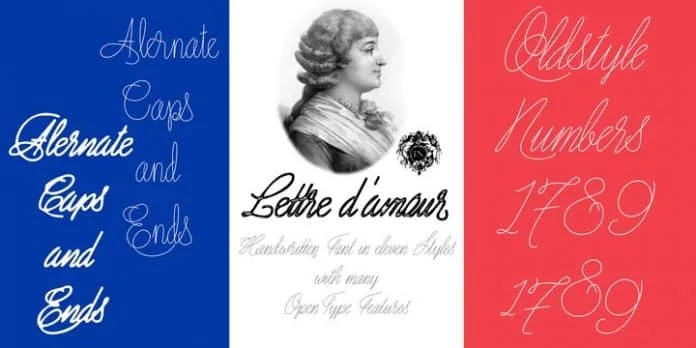 Lettre D`Amour - 11 Styles Font