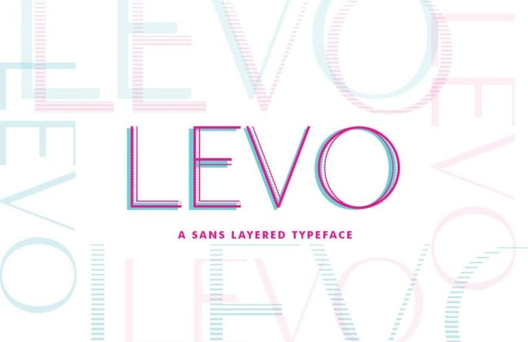 Levo Sans Layered Font Free Download
