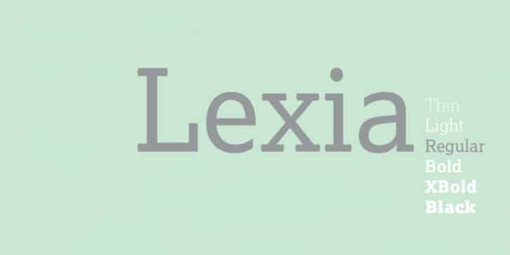 Lexia Font