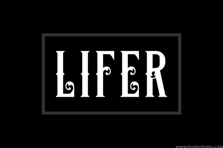 Lifer Typeface Font Free Download