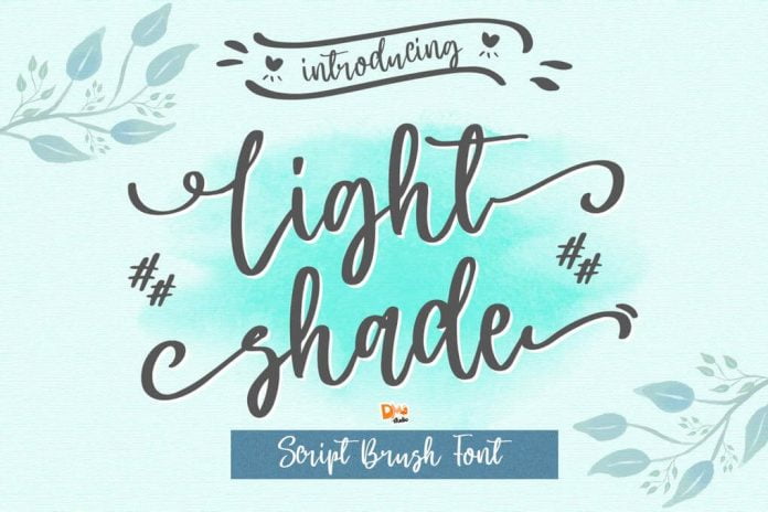 Light Shade - Script Font