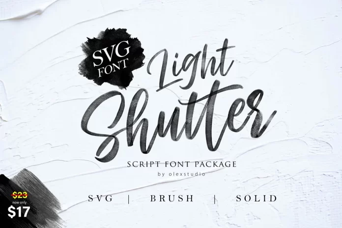 Light Shutter Font