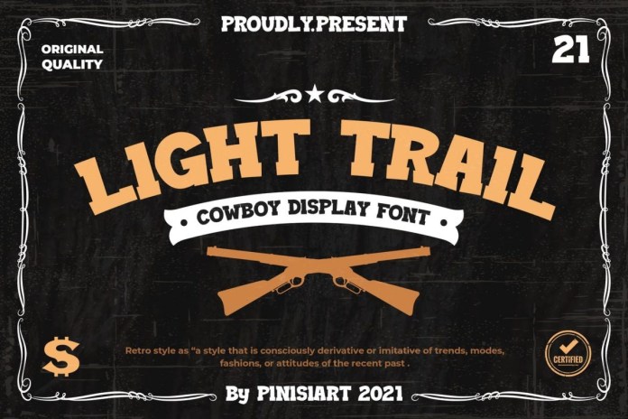 Light Trail Font