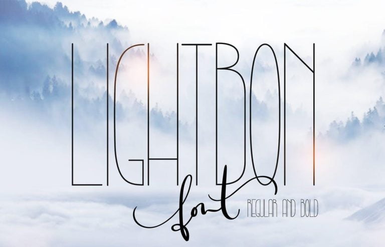 Lightbon Modern Font Free Download
