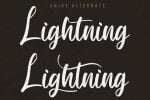 Lightning - Hand Drawn Brush Font