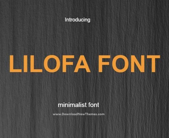 Lilofa Font