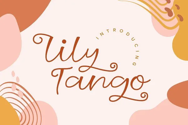 Lily Tango - Display Script Logo Font