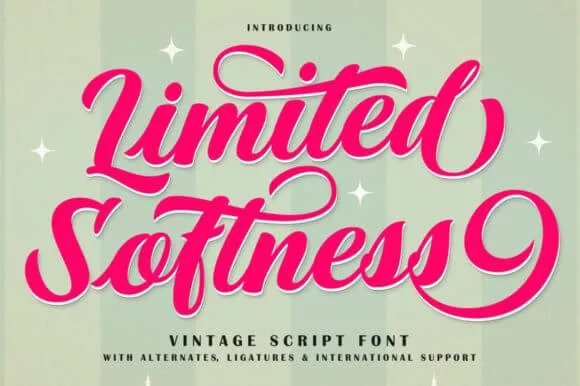 Limited Softness Font