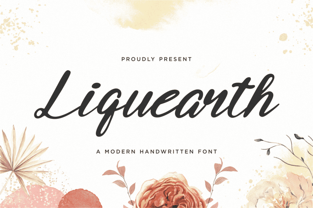 Liquearth Script Font