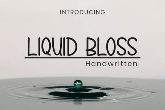 Liquid Bloss Font