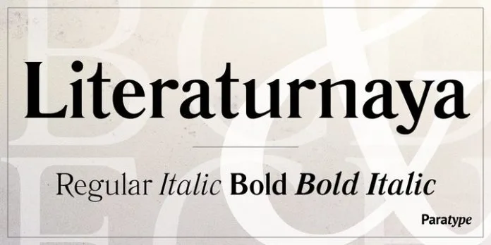 Literaturnaya Font Literaturnaya Font