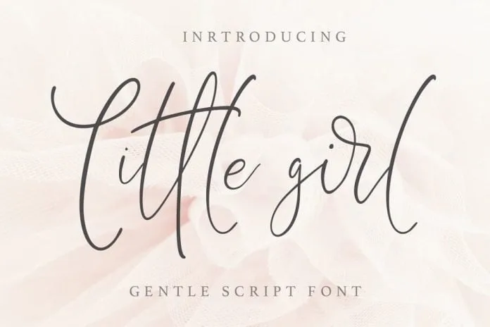 Little Girl. Gentle Script Font