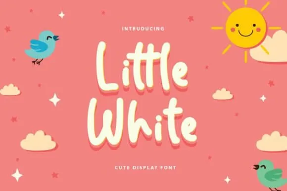 Little White Font