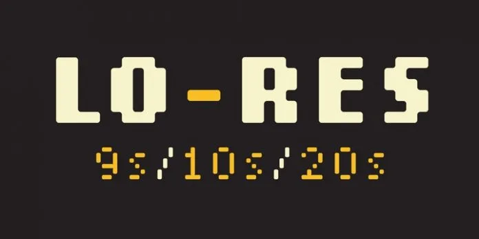 Lo-Res Font Families