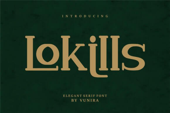 Lokills Elegant Serif Font