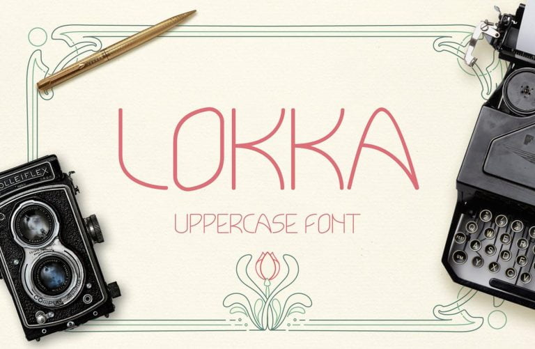 Lokka Uppercase Font  Free Download