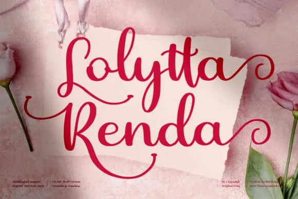 Lolytta Renda Font Lolytta Renda Font