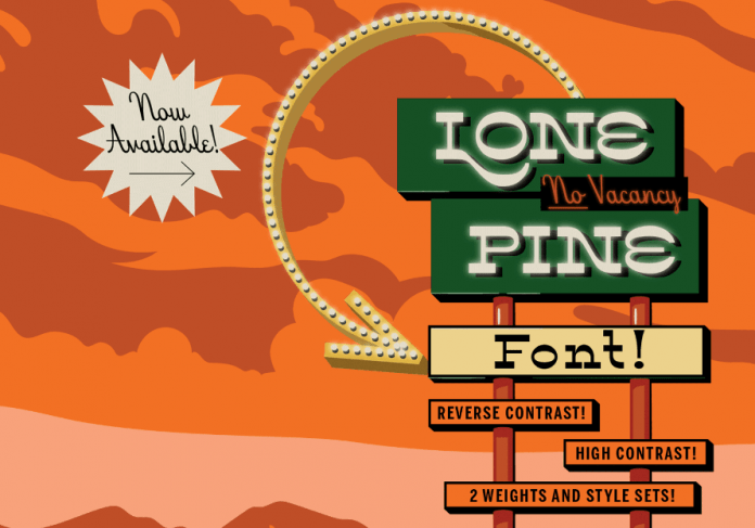 Lone Pine Reverse Contrast Font