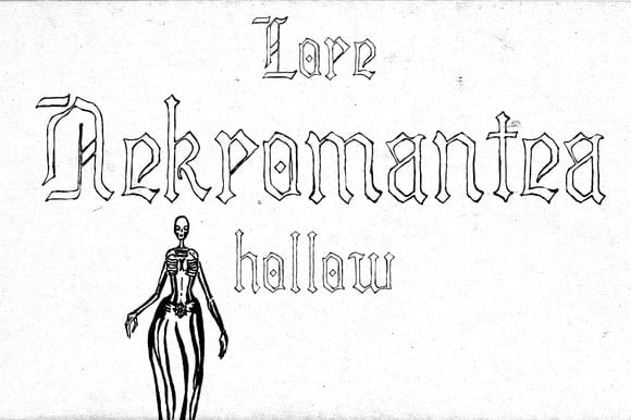 Lore Nekromantea Hollow Font