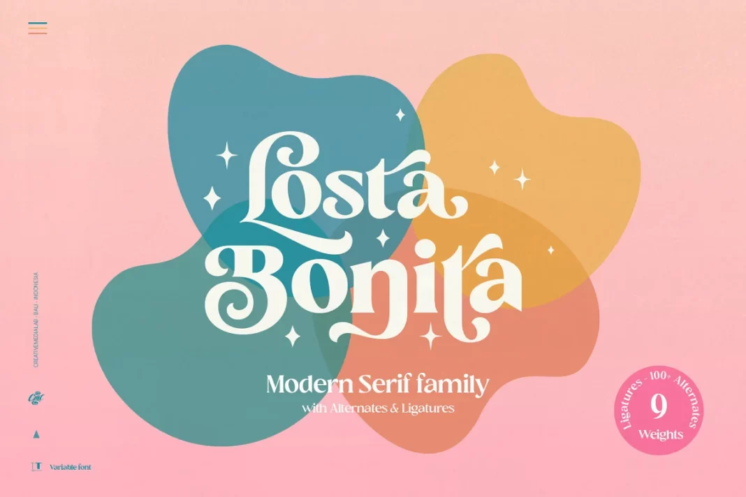 Losta Bonita - Modern Serif Family Font