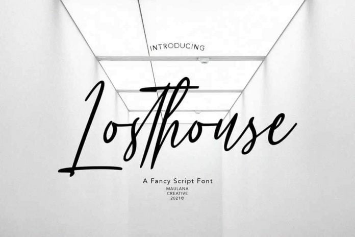 Losthouse Fancy Script Font