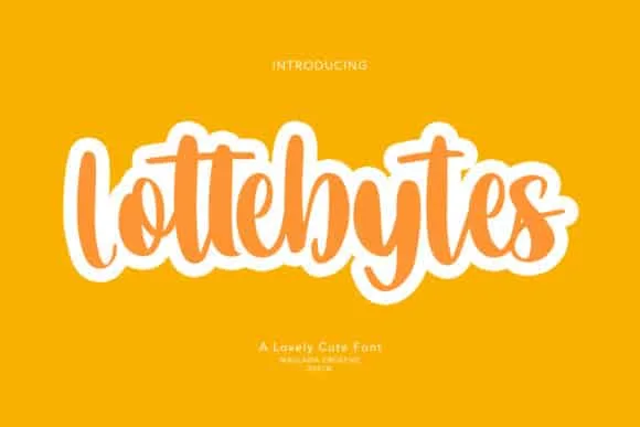 Lottebytes Font Lottebytes Font